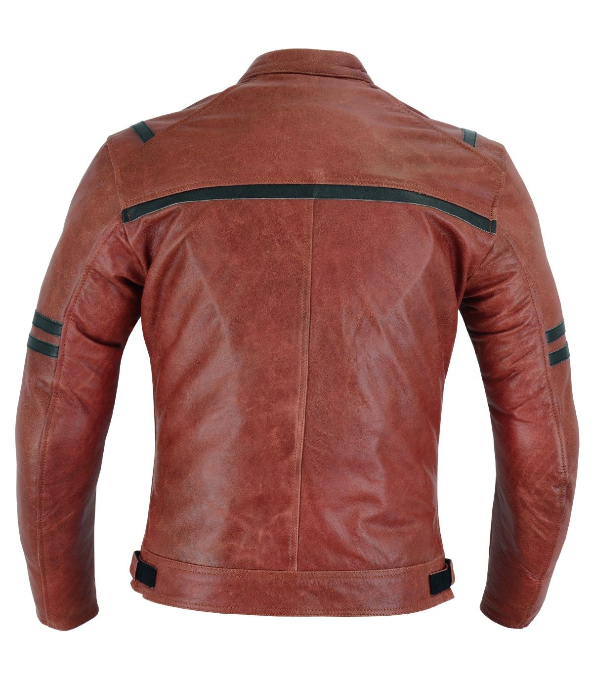 CHAQUETA LOVO DE CUERO MARRON VINTAGE UNISEX