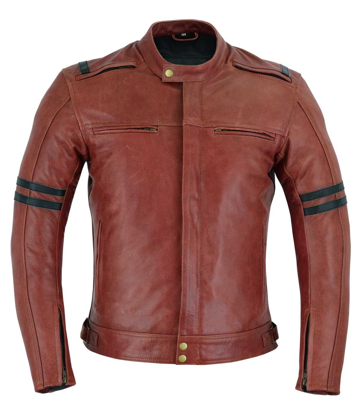 CHAQUETA LOVO DE CUERO MARRON VINTAGE UNISEX CHAQUETA LOVO DE CUERO MARRON VINTAGE UNISEX